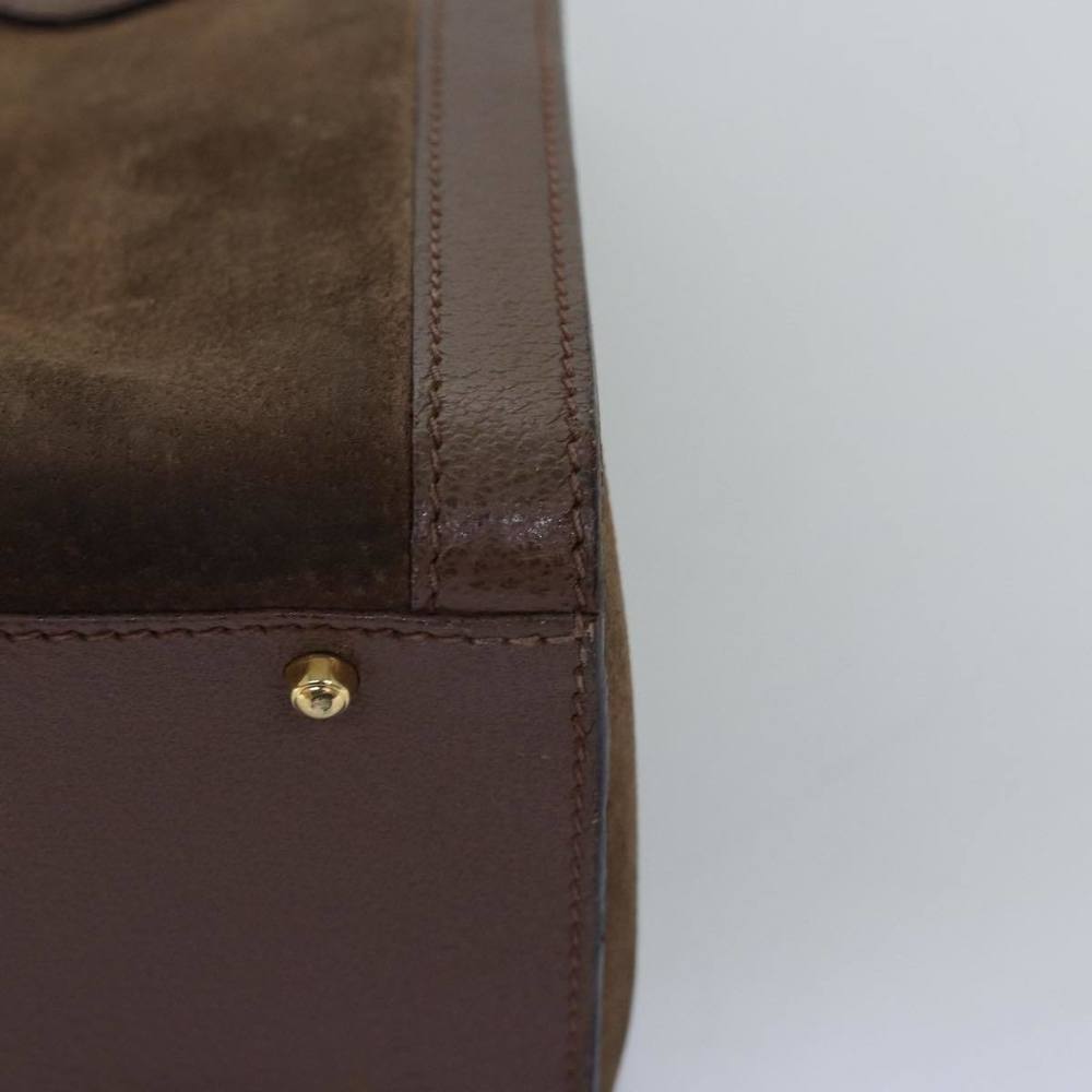 GUCCI Bamboo Tote Bag Suede Brown 002 2853 0260 0 Auth 75116 - Picture 14 of 16